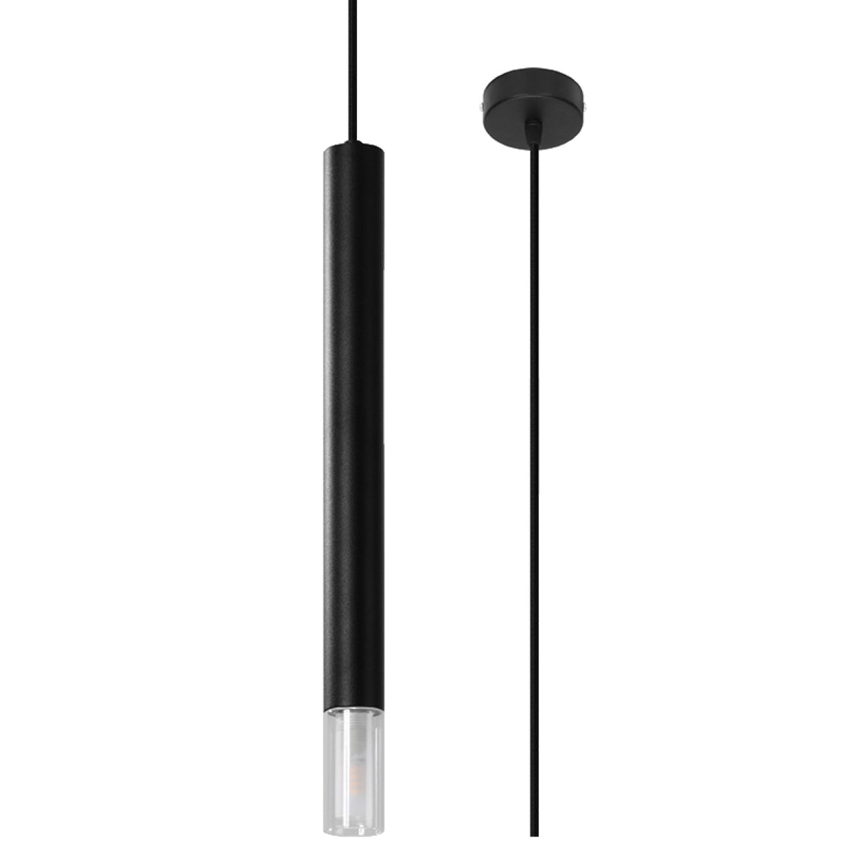 Pendelleuchte WEZYR 1 schwarz Sollux Lighting