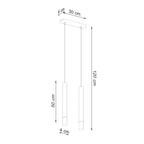Pendelleuchte WEZYR 2 schwarz Sollux Lighting