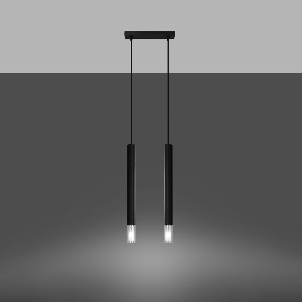 Pendelleuchte WEZYR 2 schwarz Sollux Lighting