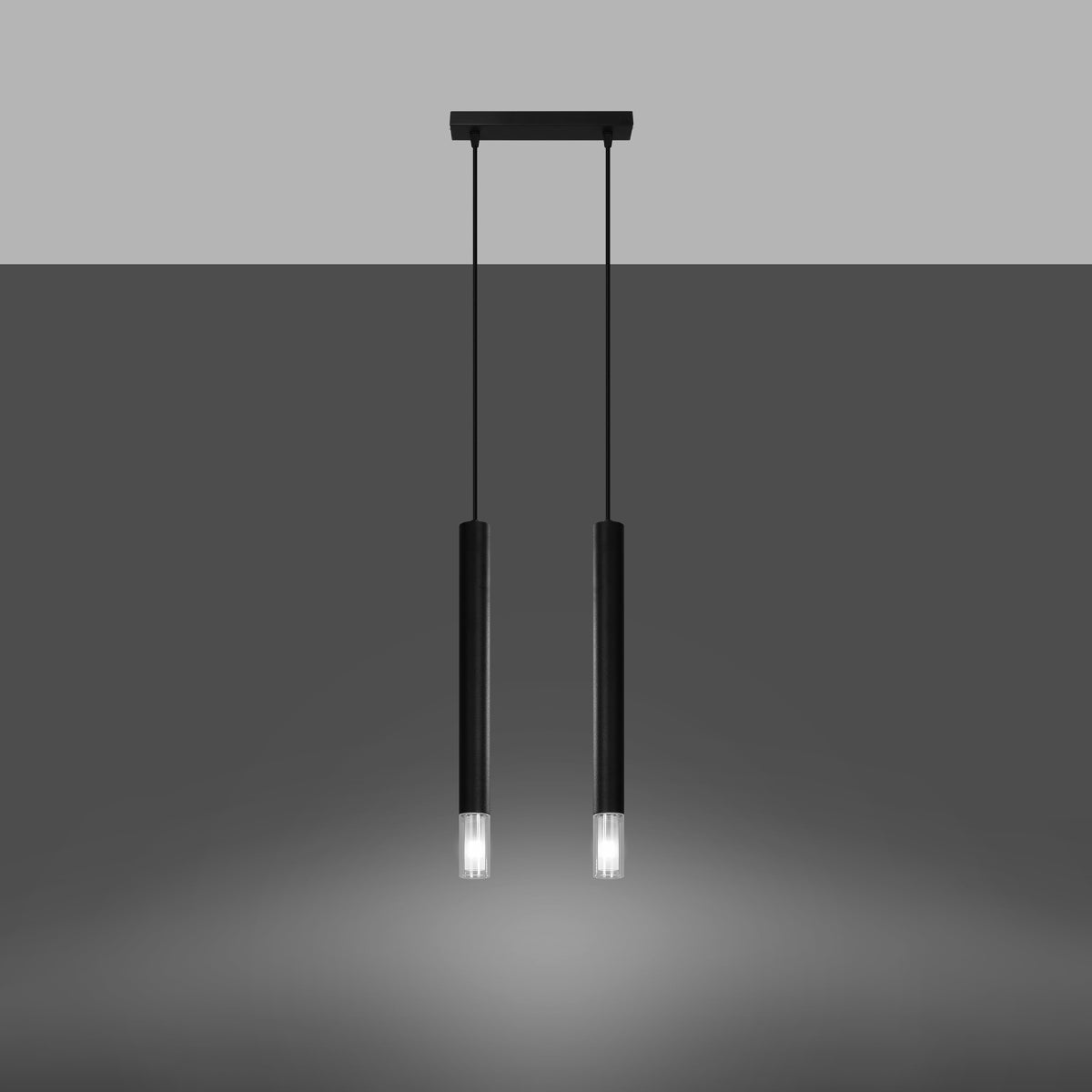 Pendelleuchte WEZYR 2 schwarz Sollux Lighting