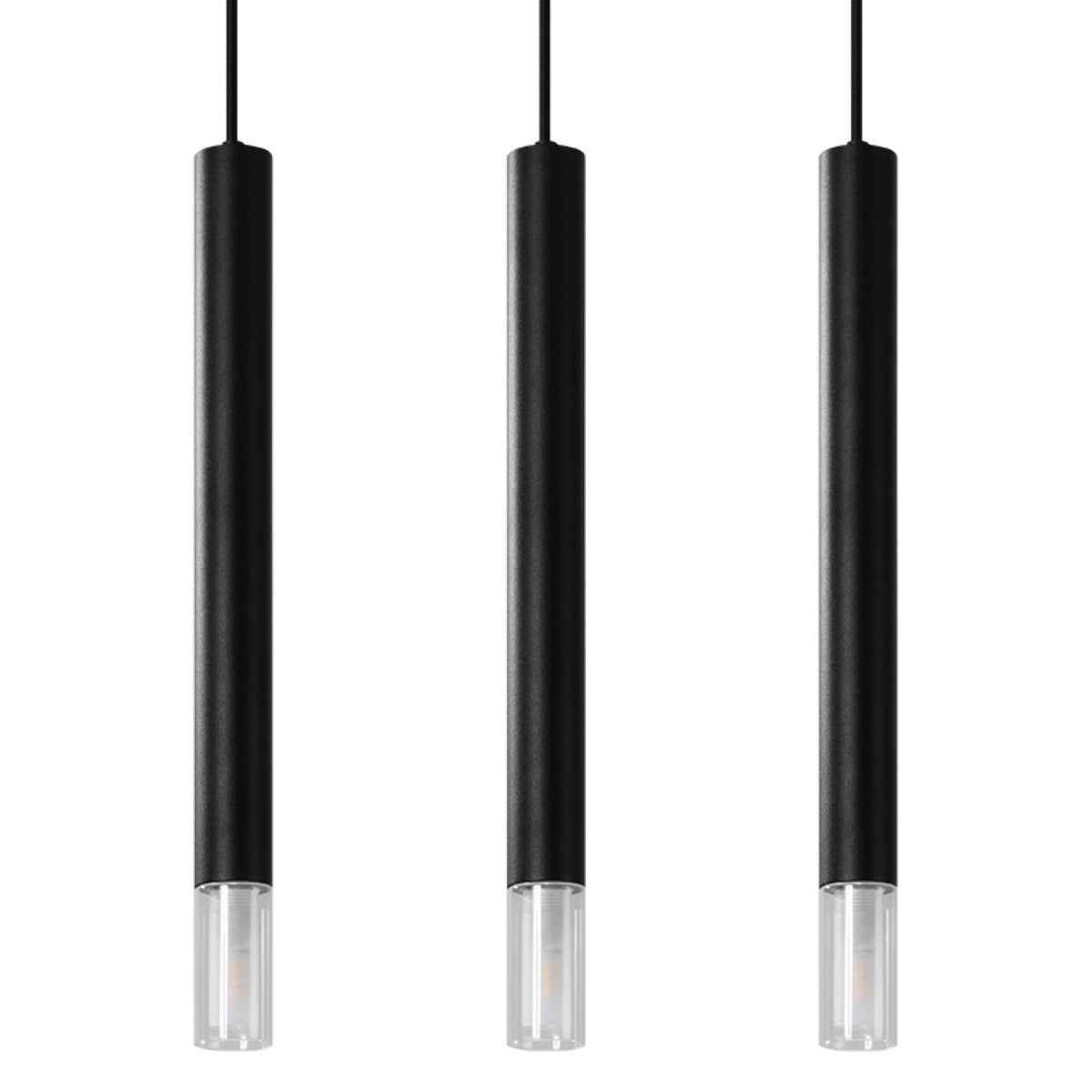 Pendelleuchte WEZYR 3 schwarz Sollux Lighting
