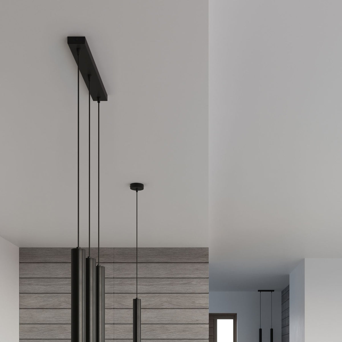 Pendelleuchte WEZYR 3 schwarz Sollux Lighting