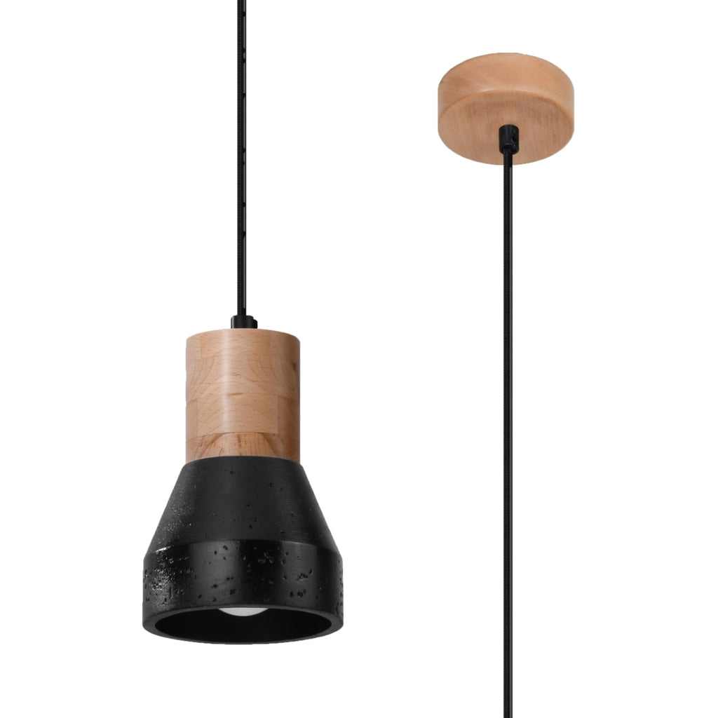 Pendelleuchte QUBIC schwarz Sollux Lighting