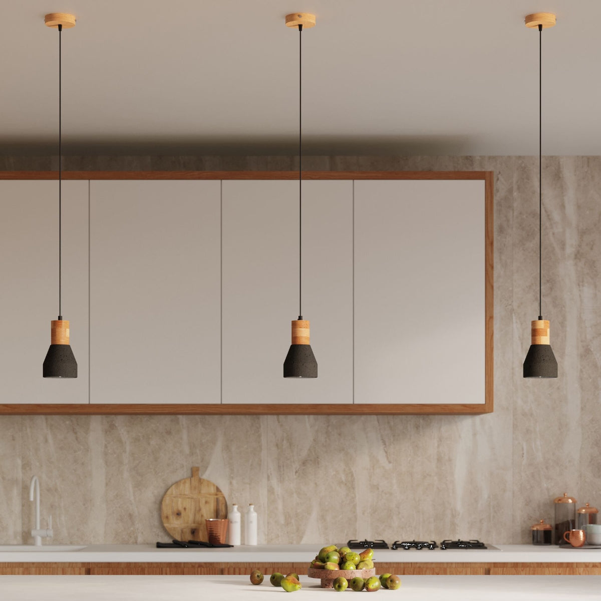 Pendelleuchte QUBIC schwarz Sollux Lighting