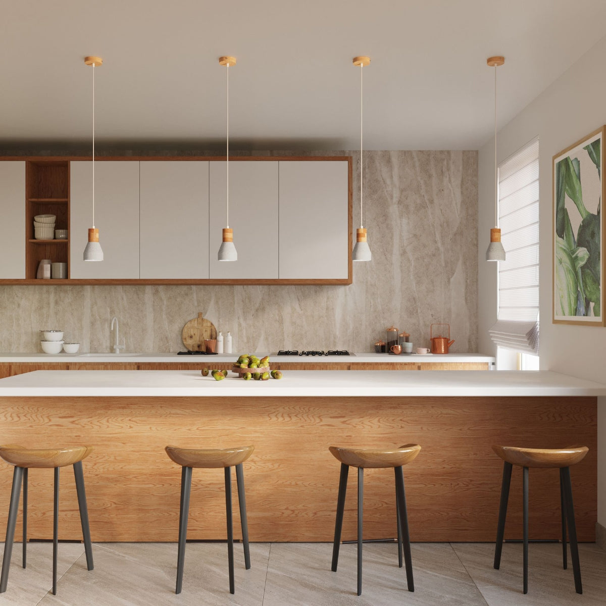 Pendelleuchte QUBIC grau Sollux Lighting