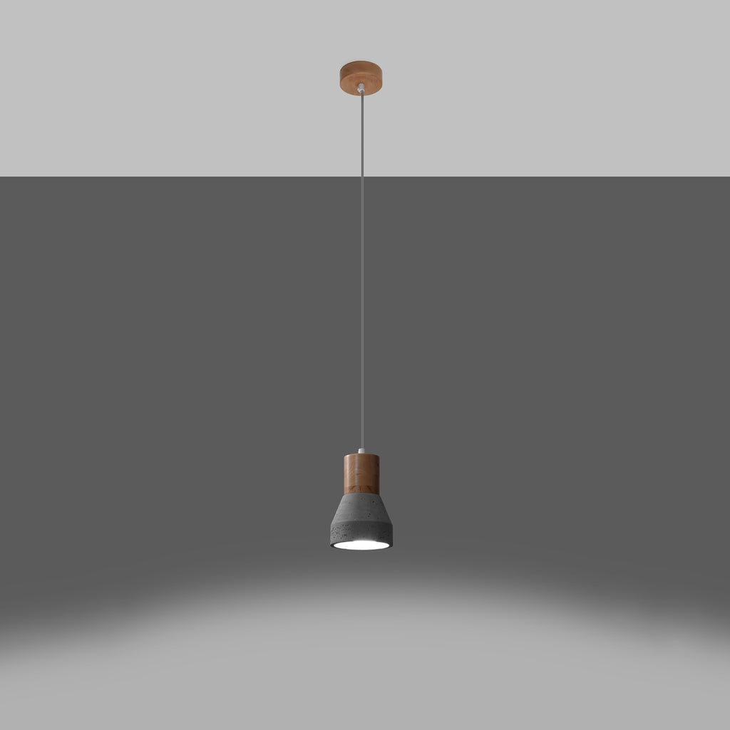 Pendelleuchte QUBIC grau Sollux Lighting