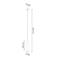 Pendelleuchte ZANE 1 grau Sollux Lighting