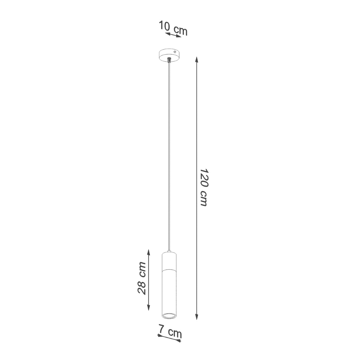 Pendelleuchte ZANE 1 grau Sollux Lighting