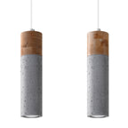 Pendelleuchte ZANE 2 grau Sollux Lighting