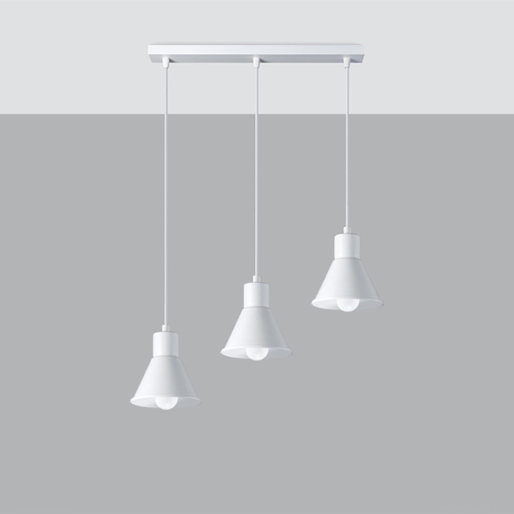 Pendelleuchte TALEJA 3 weiß [E27] Sollux Lighting