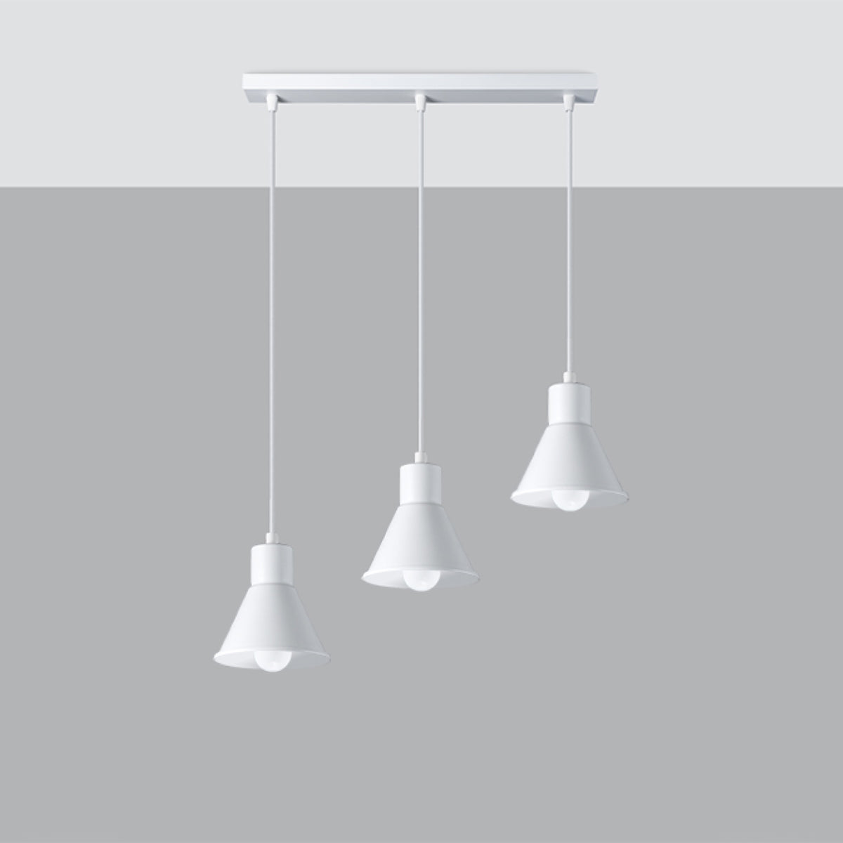 Pendelleuchte TALEJA 3 weiß [E27] Sollux Lighting