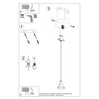 Pendelleuchte TALEJA 1 weiß [ES111] Sollux Lighting