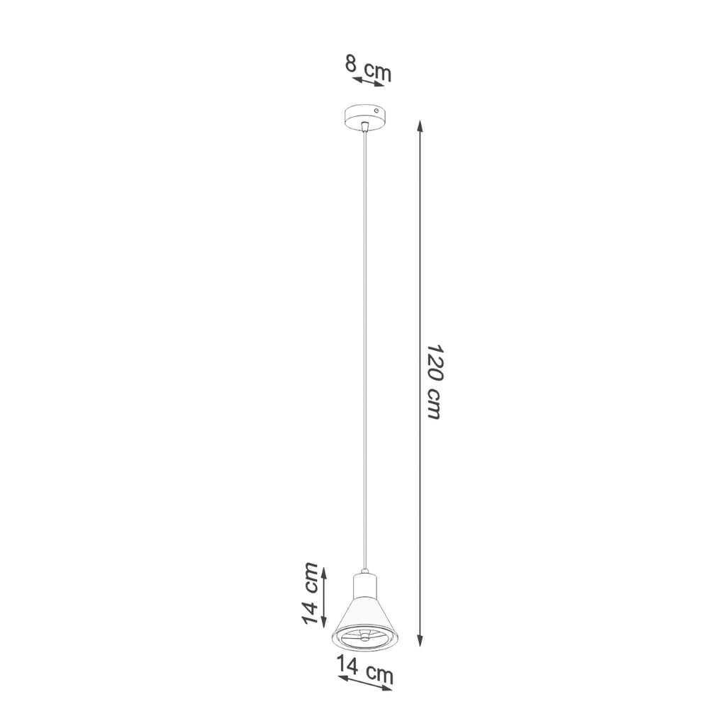 Pendelleuchte TALEJA 1 schwarz [ES111] Sollux Lighting