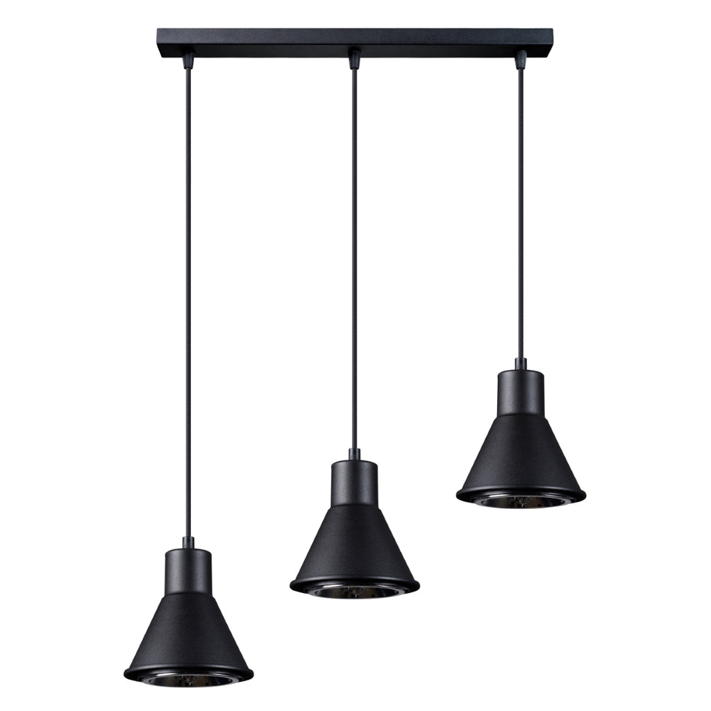 Pendelleuchte TALEJA 3 schwarz [ES111] Sollux Lighting