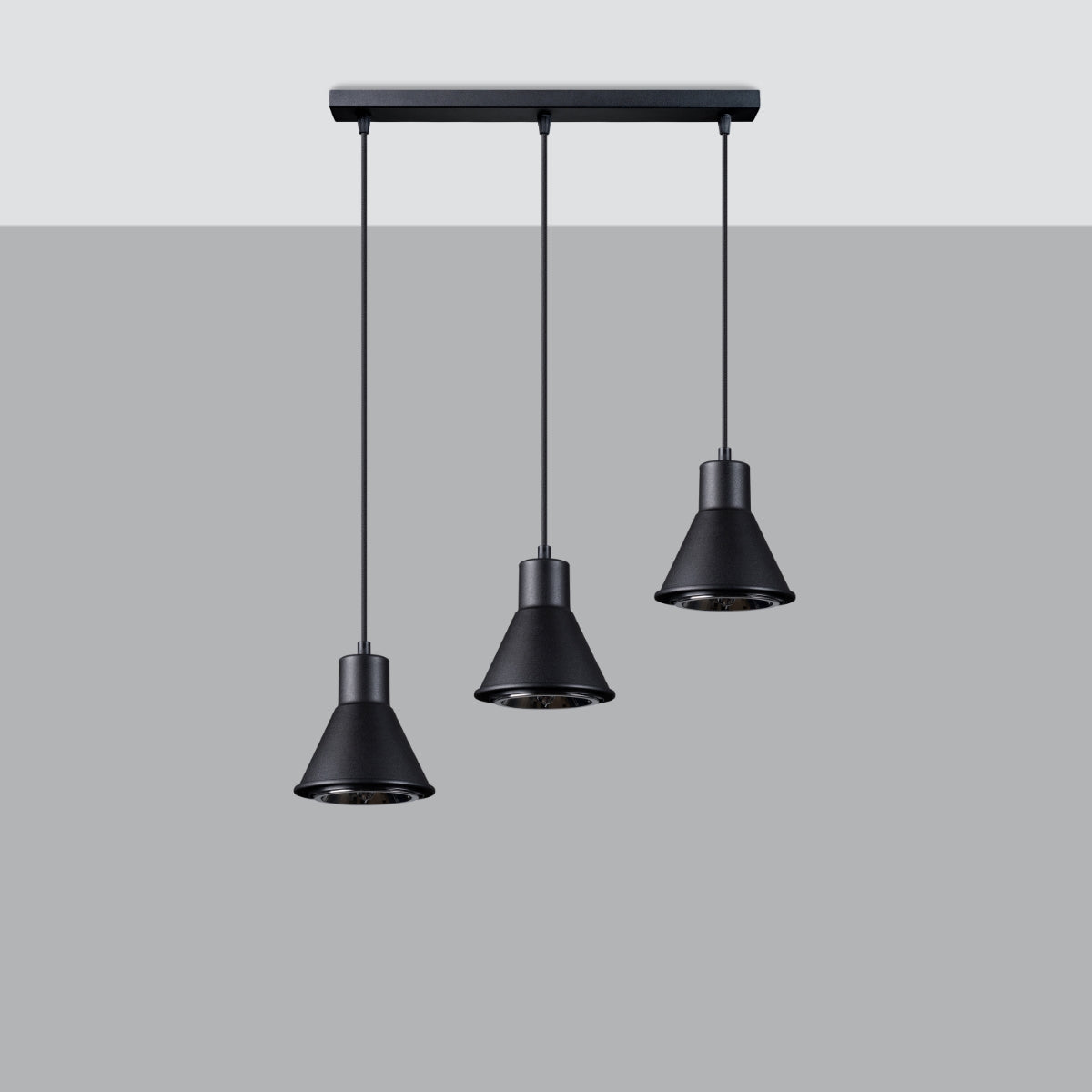 Pendelleuchte TALEJA 3 schwarz [ES111] Sollux Lighting