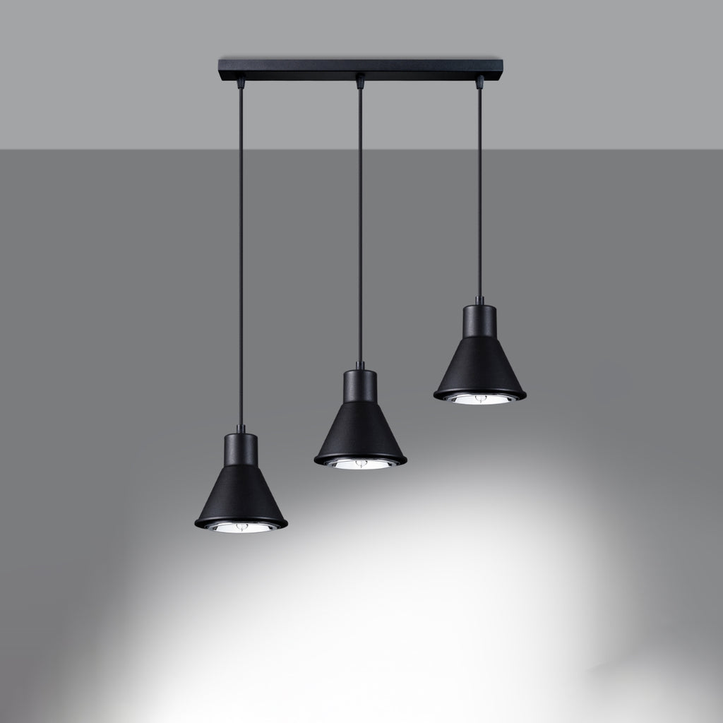 Pendelleuchte TALEJA 3 schwarz [ES111] Sollux Lighting