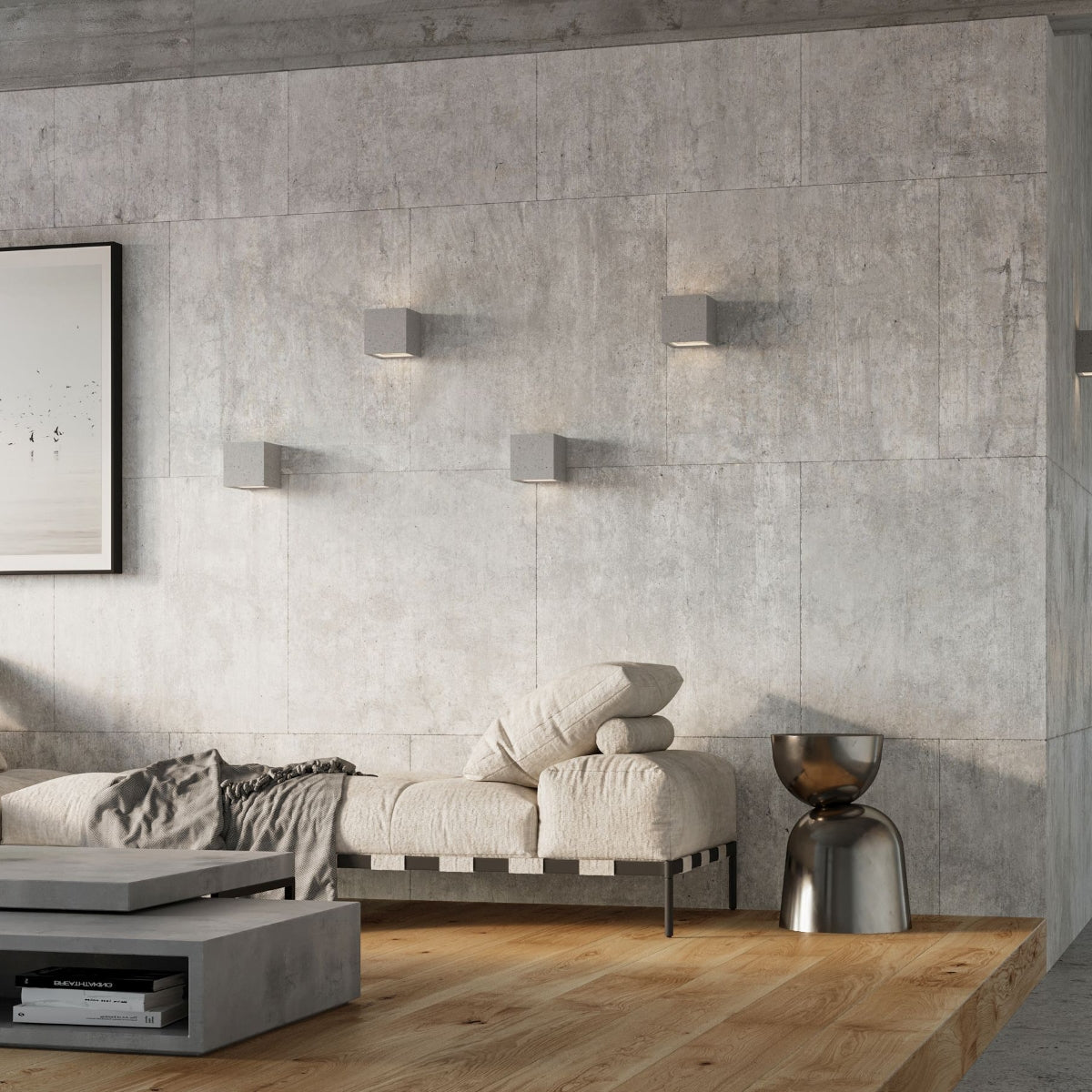Wandleuchte LEO Beton Sollux Lighting