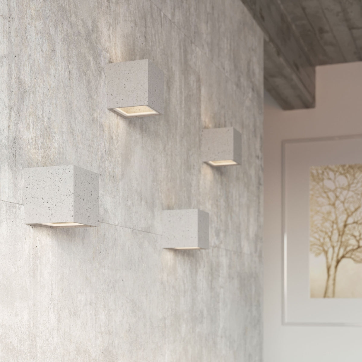 Wandleuchte LEO Beton Sollux Lighting
