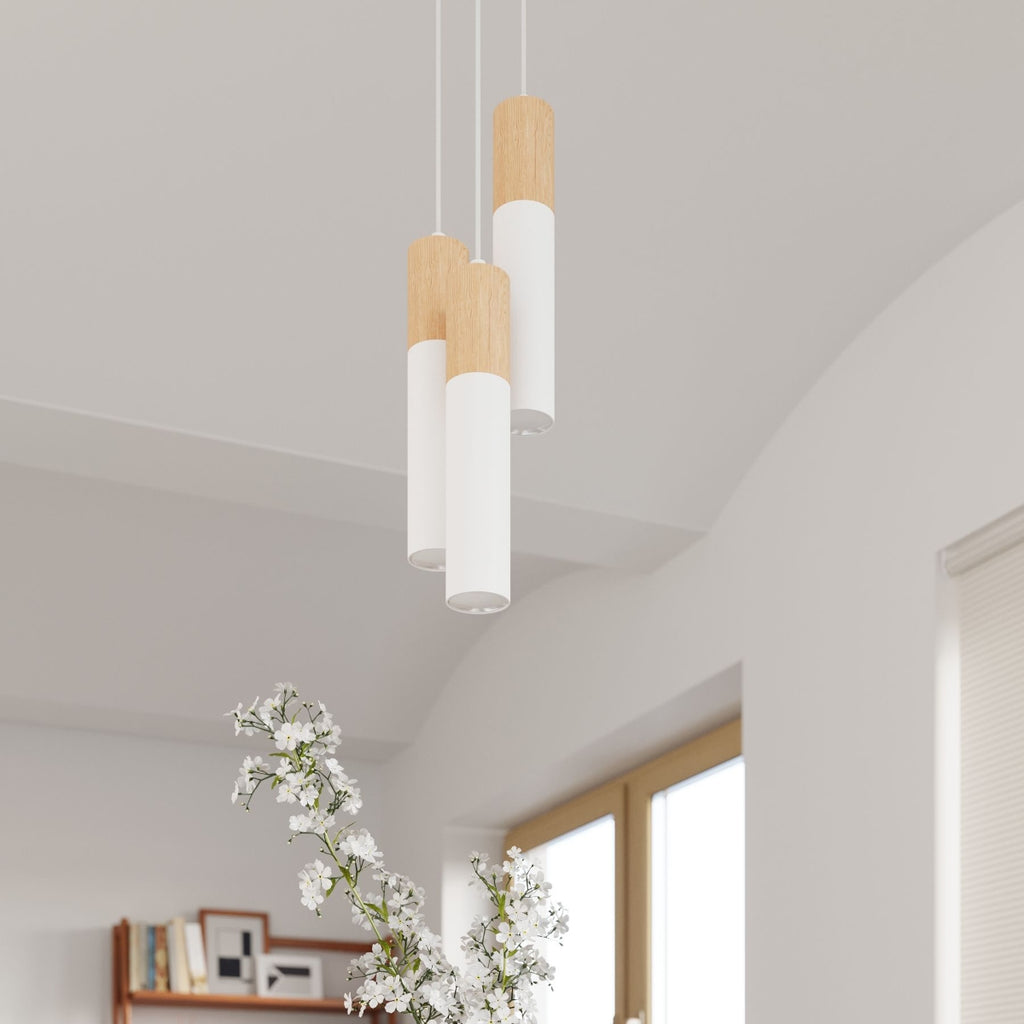 Pendelleuchte PABLO 3P weiß Sollux Lighting