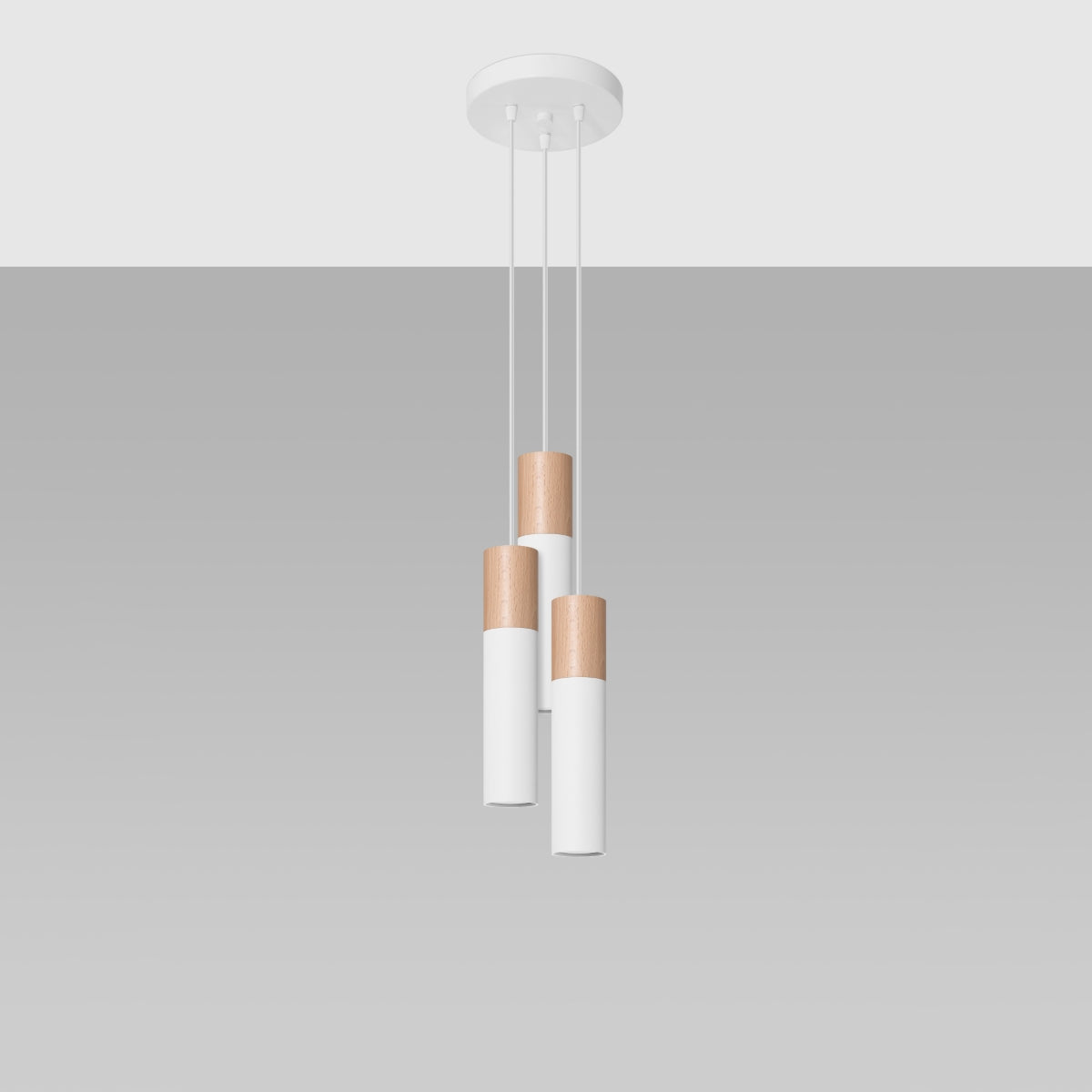 Pendelleuchte PABLO 3P weiß Sollux Lighting
