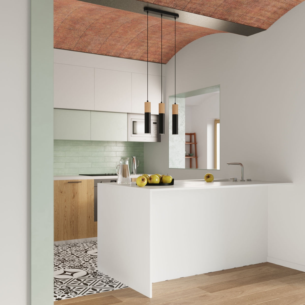 Pendelleuchte PABLO 3P schwarz Sollux Lighting