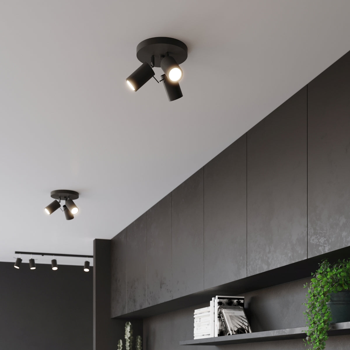 Deckenleuchte - Spot - Strahler RING 3P schwarz Sollux Lighting