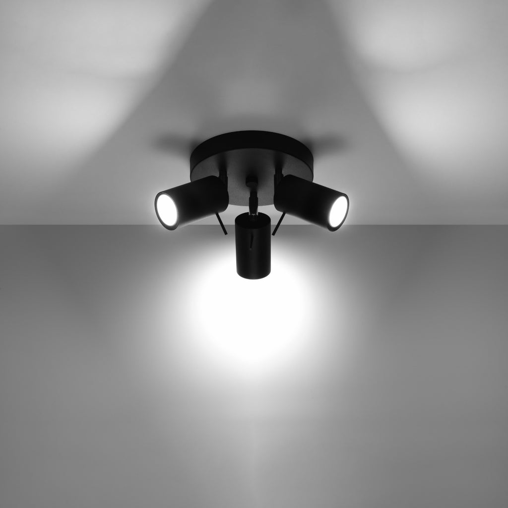 Deckenleuchte - Spot - Strahler RING 3P schwarz Sollux Lighting