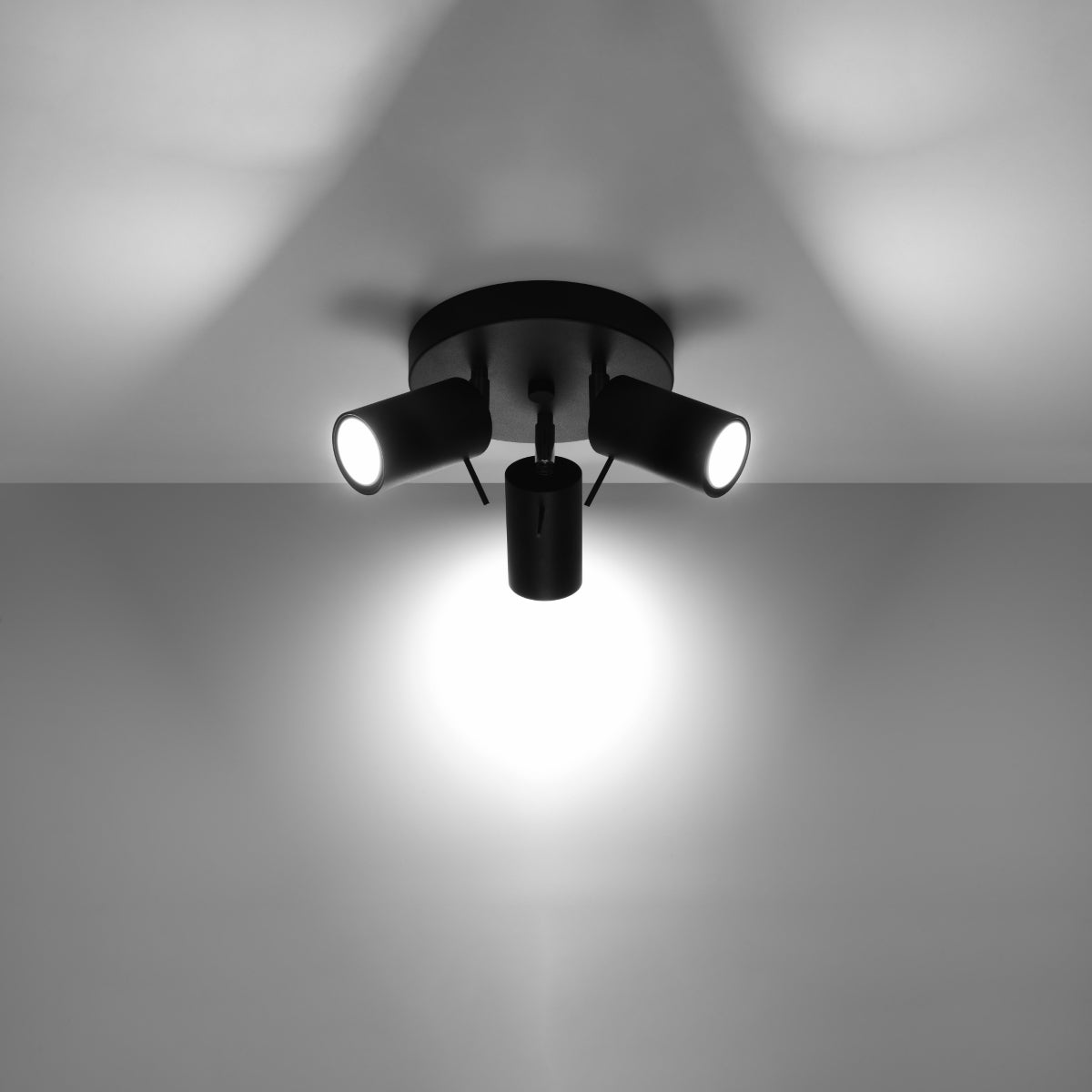 Deckenleuchte - Spot - Strahler RING 3P schwarz Sollux Lighting