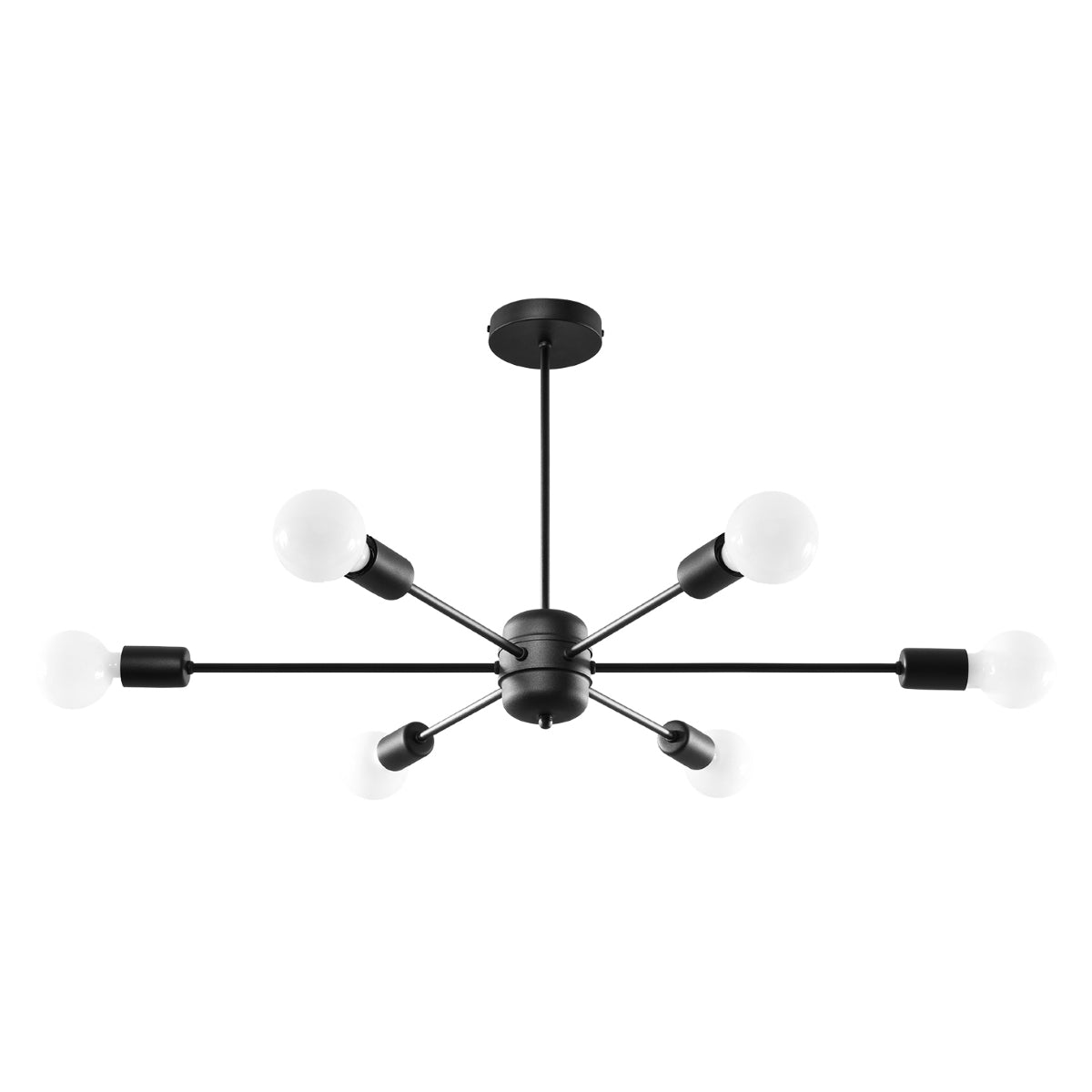 Pendelleuchte LANGO 6 schwarz Sollux Lighting
