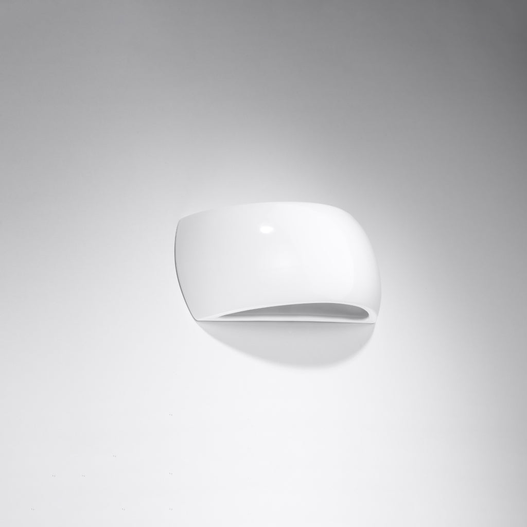 Wandleuchte PONTIUS weiß glänzend lackiert Sollux Lighting