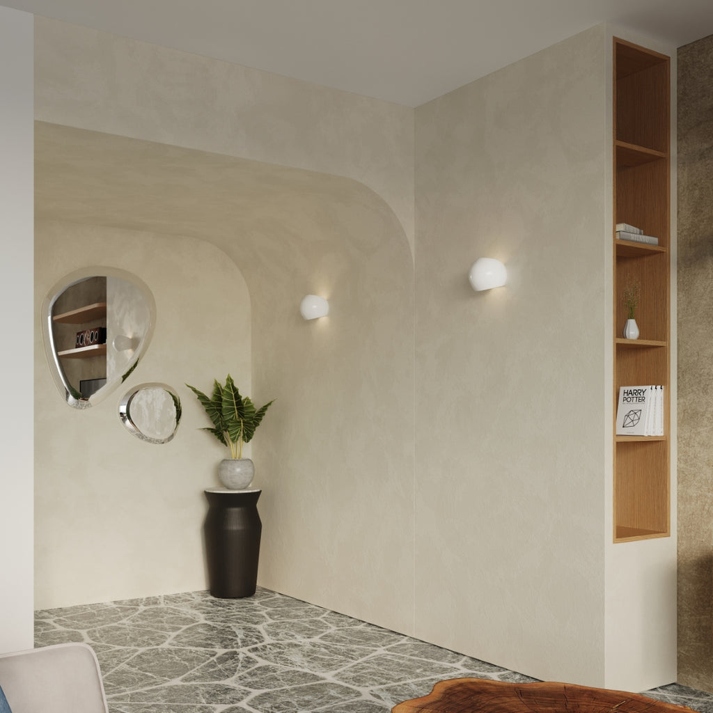 Wandleuchte GLOBE weiß glänzend lackiert Sollux Lighting