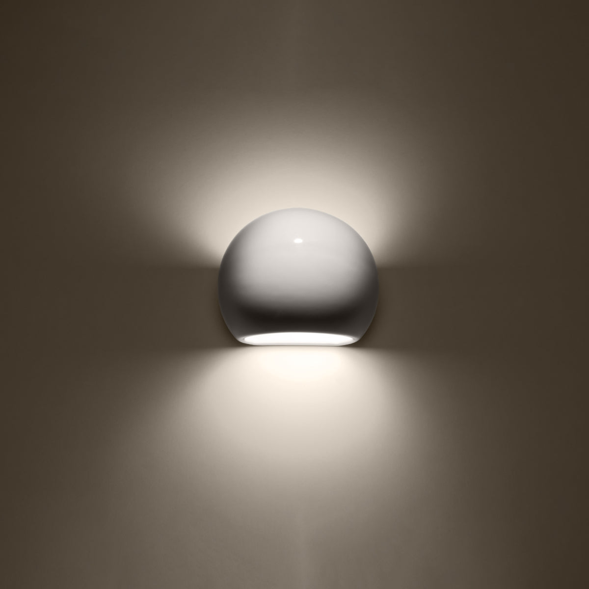 Wandleuchte GLOBE weiß glänzend lackiert Sollux Lighting