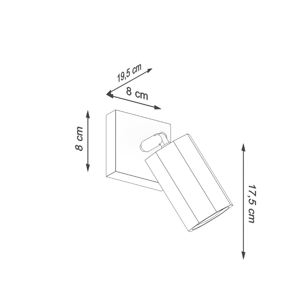 Wandleuchte ZEKE Eiche Sollux Lighting