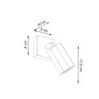 Wandleuchte ZEKE Eiche Sollux Lighting