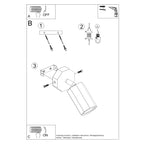 Wandleuchte ZEKE Eiche Sollux Lighting
