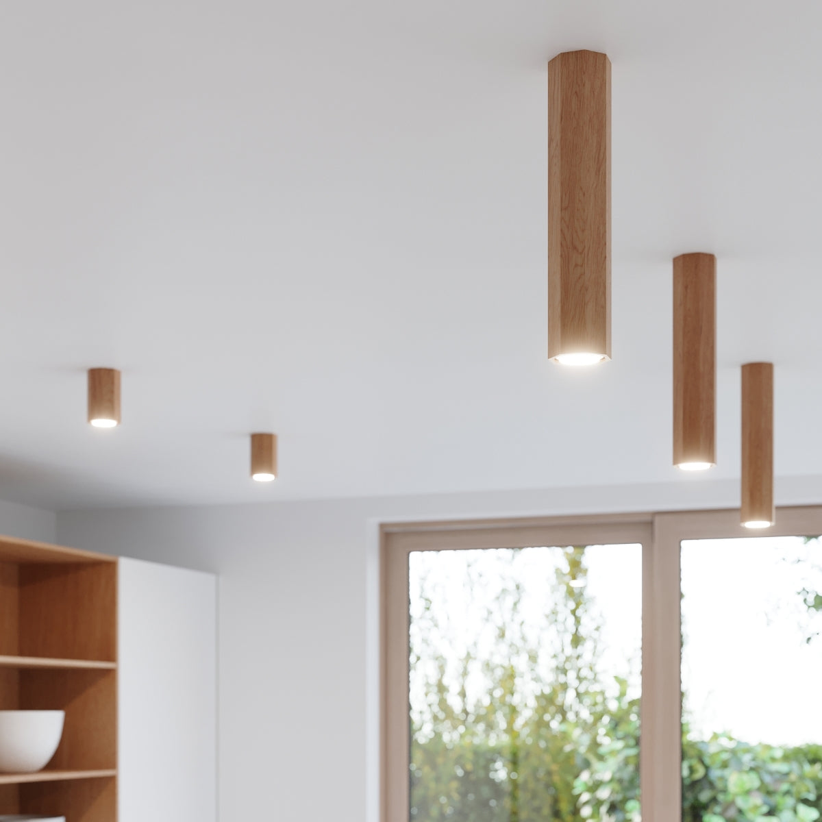 Deckenleuchte - Spot - Strahler ZEKE 30 Eiche Sollux Lighting