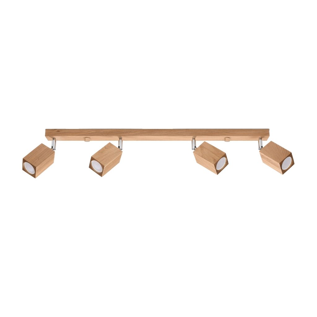 Deckenleuchte - Spot - Strahler KEKE 4 Eiche Sollux Lighting