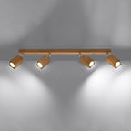Deckenleuchte - Spot - Strahler KEKE 4 Eiche Sollux Lighting
