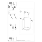 Deckenleuchte - Spot - Strahler KEKE 10 Eiche Sollux Lighting