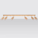 Deckenleuchte - Spot - Strahler BERG 6 Naturholz Sollux Lighting