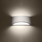 Lackierte Wandleuchte VIXEN weiß glänzend Sollux Lighting