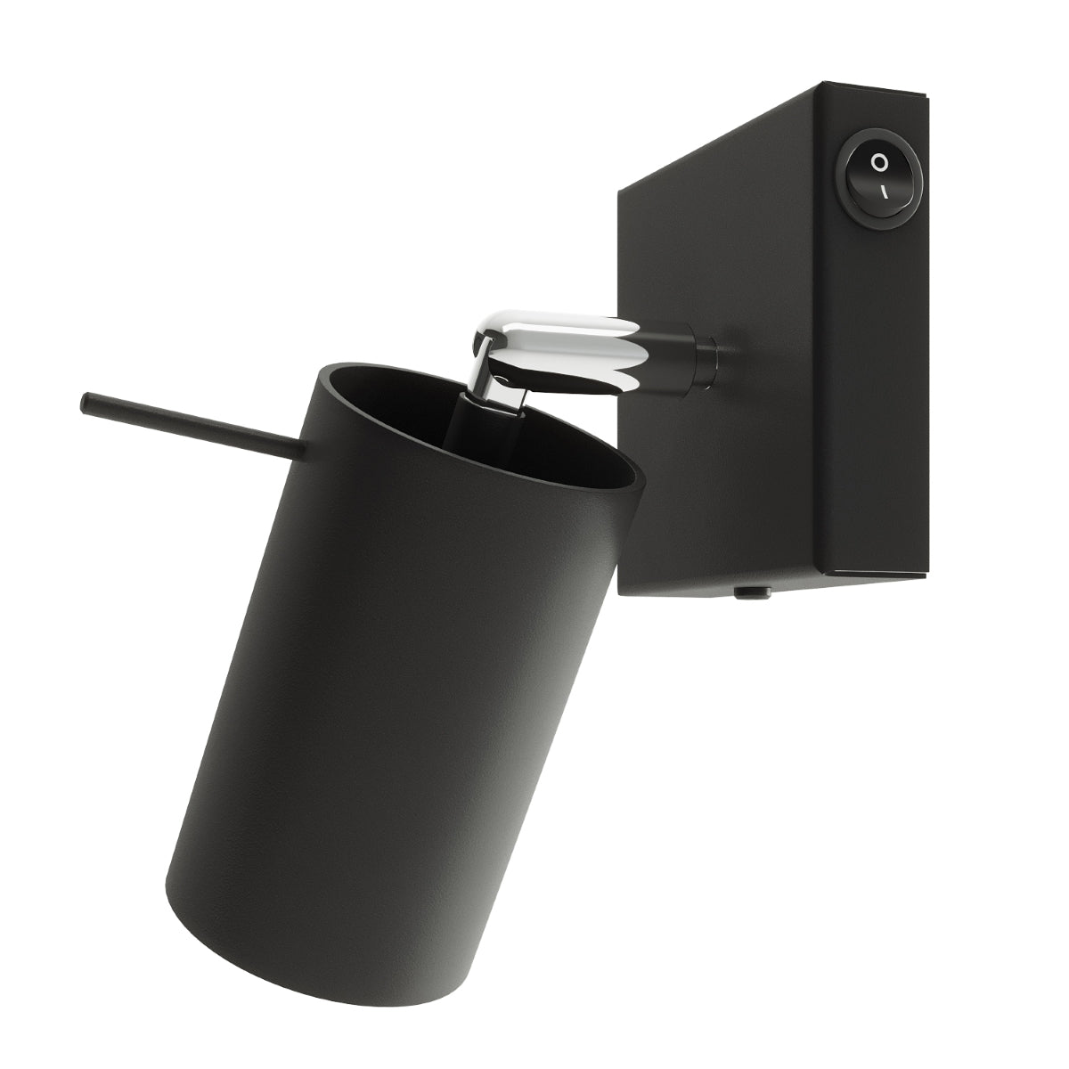 Wandleuchte RING schwarz ein Schalter Sollux Lighting