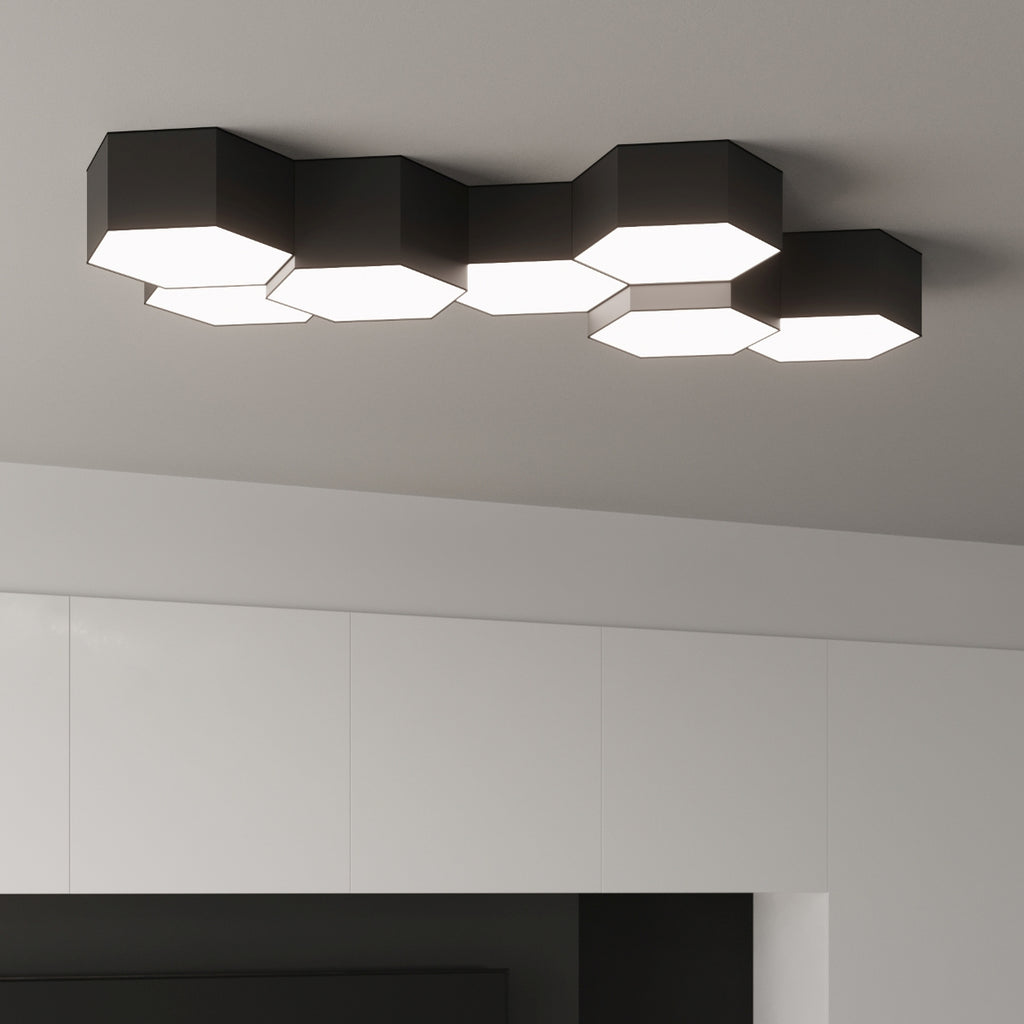Deckenleuchte SUNDE 11 schwarz Sollux Lighting