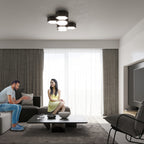 Deckenleuchte SUNDE 13 schwarz Sollux Lighting