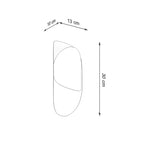 Wandleuchte TEAR schwarz Sollux Lighting