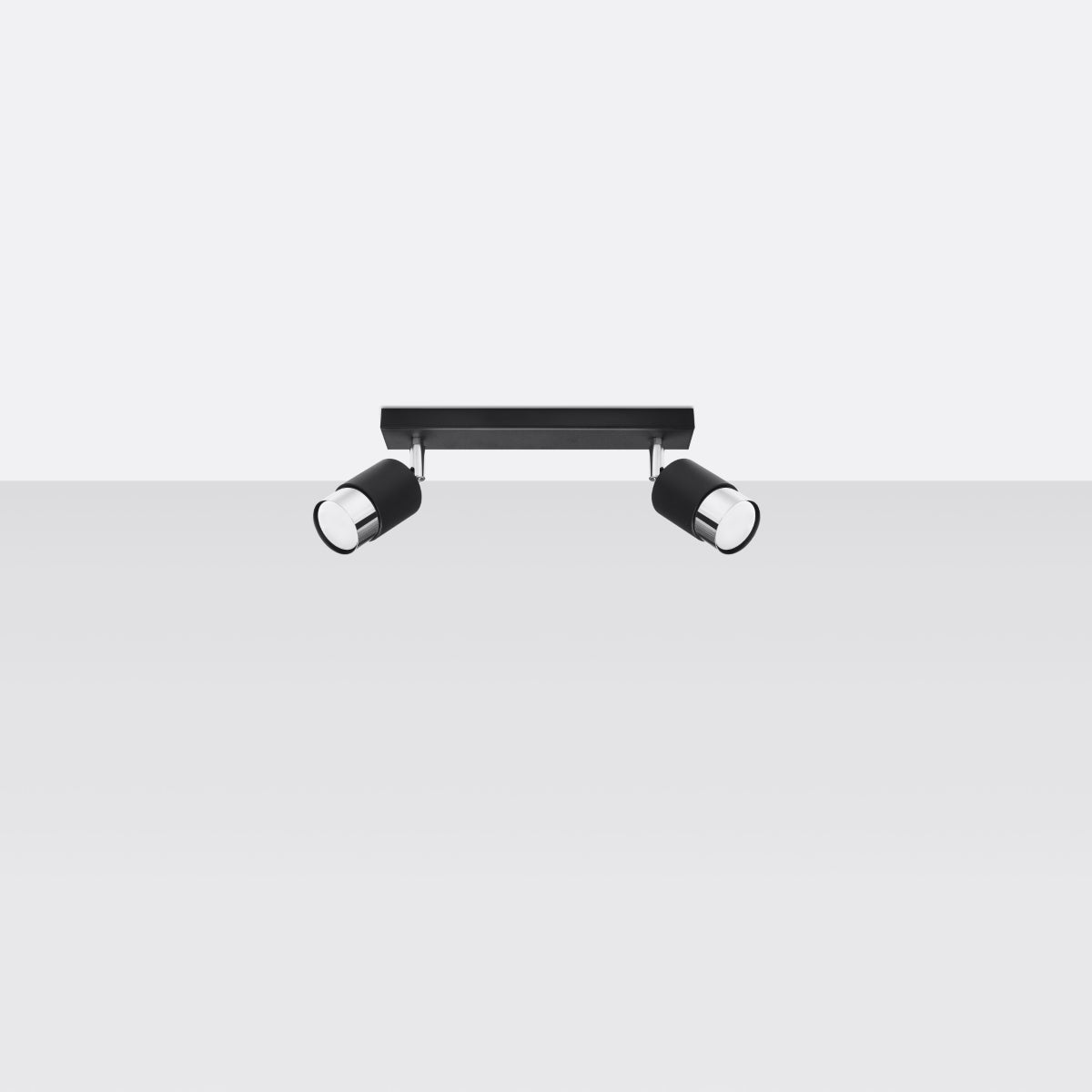 Deckenleuchte - Spot - Strahler NERO 2 schwarz & chrom Sollux Lighting