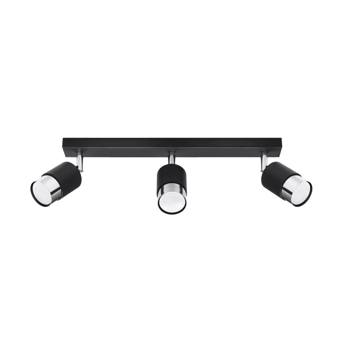 Deckenleuchte - Spot - Strahler NERO 3 schwarz & chrom Sollux Lighting