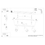 Deckenleuchte - Spot - Strahler NERO 3 schwarz & chrom Sollux Lighting