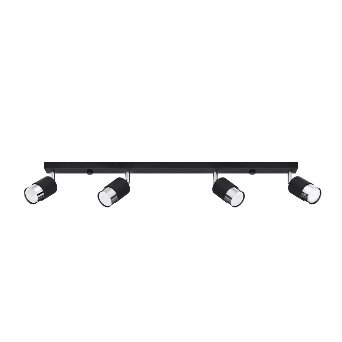 Deckenleuchte - Spot - Strahler NERO 4 schwarz & chrom Sollux Lighting