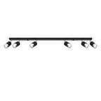 Deckenleuchte - Spot - Strahler NERO 6 schwarz & chrom Sollux Lighting